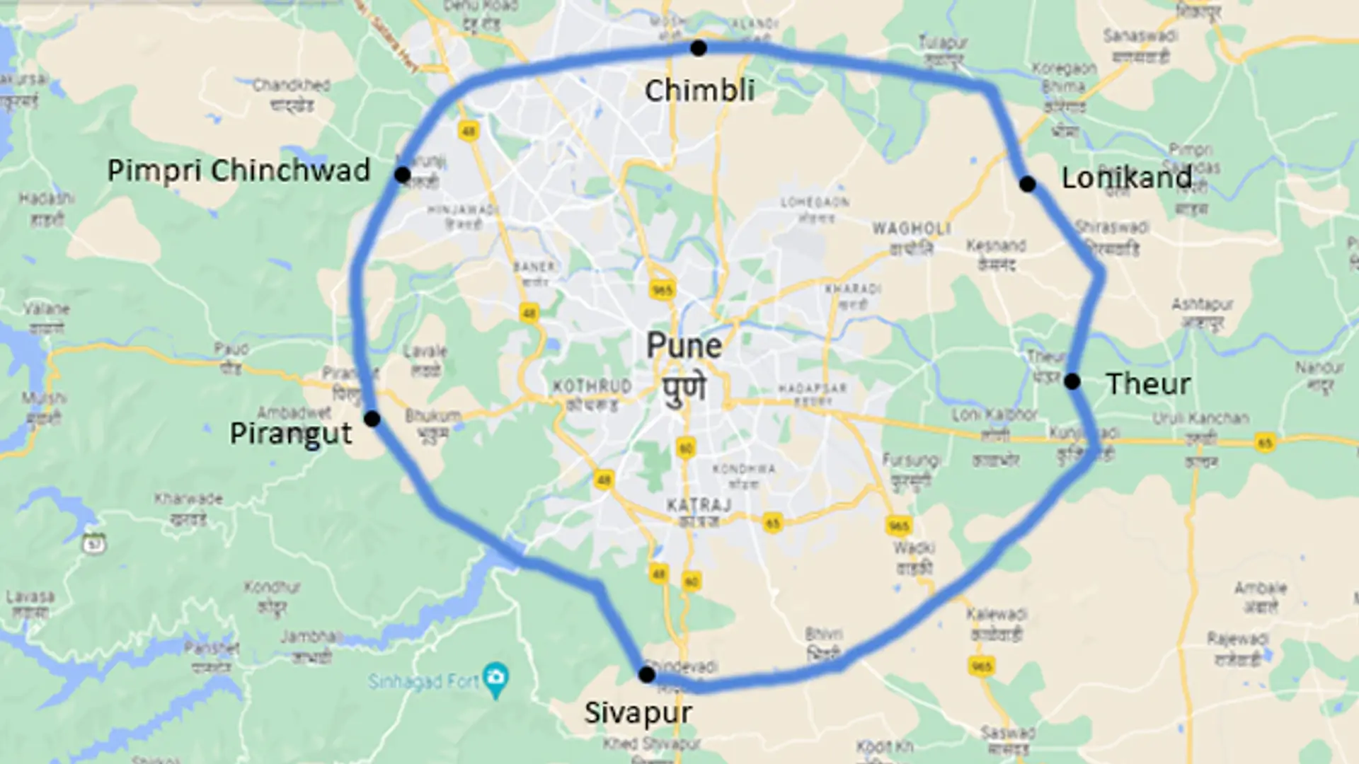 Unrest over western ring road land measurement | Pune News - Times of India